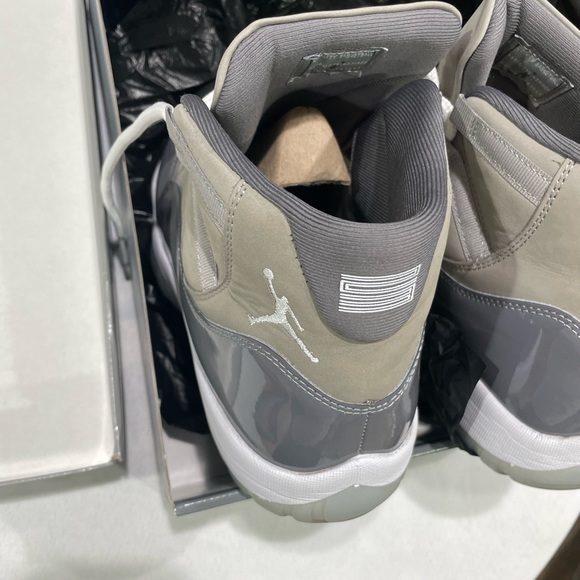 Jordan 11s Cool Gray and White Sneakers - Picture 5 of 8